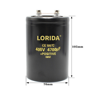 LORIDA 4700UF 400V 76*105 electrolytic aluminum capacitor