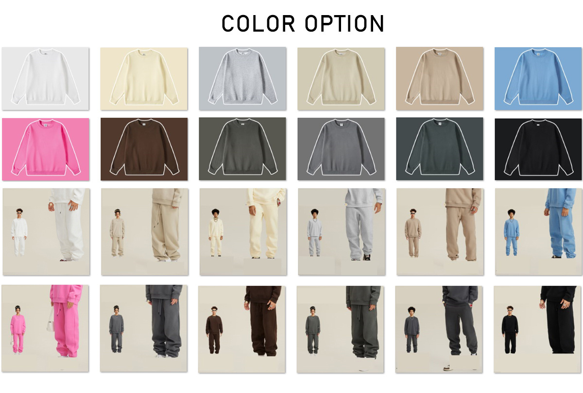 Designer sweat suits 100% cotton ladies female women jogging suits