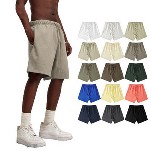 Customized Logo Unisex Summer Solid Color Wholesale Bulk Trunk Mens Shorts Cotton Shorts For Men