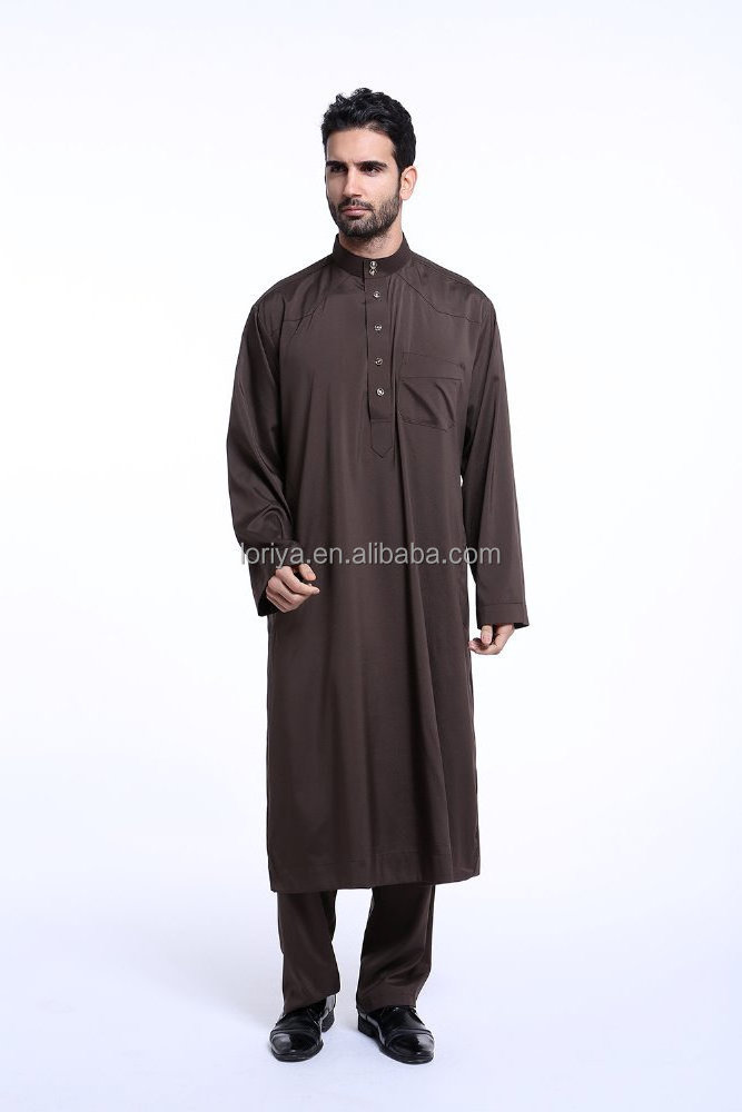 Muslim men dress islamic clothing arabic new design for men long sleeve fashion style men abaya