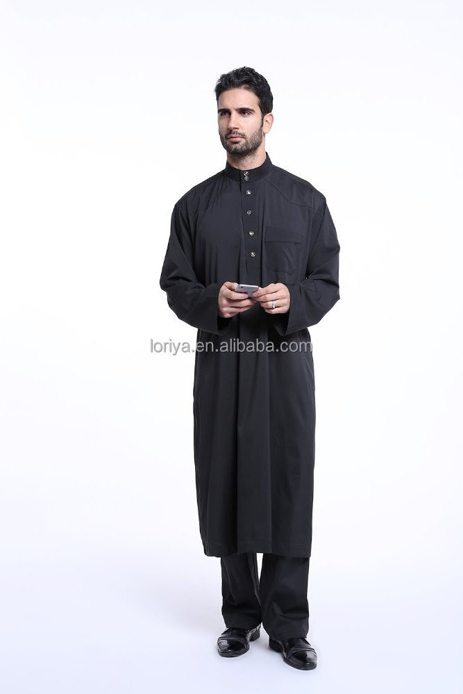 Muslim men dress islamic clothing arabic new design for men long sleeve fashion style men abaya