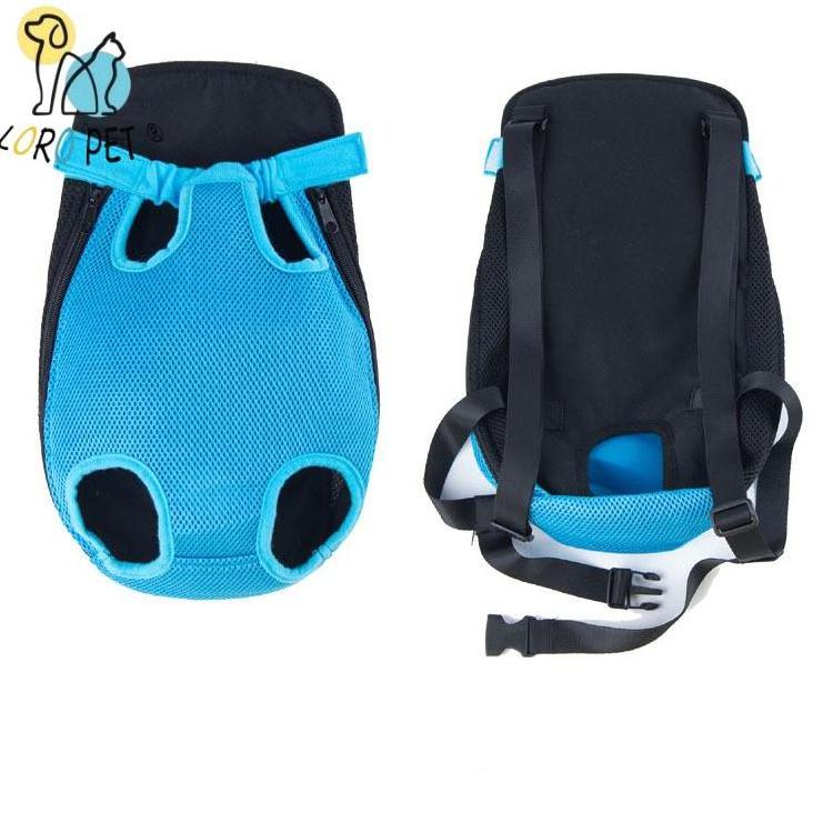 Breathable mesh fabric adjustable legs out chest front dog carrier for traveling