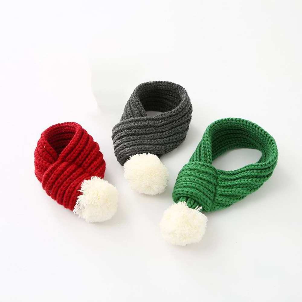 Cheap Cat Puppy Knitting Thicken Neck Adjustable Christmas New Year  Knitted Pet Dog Scarf