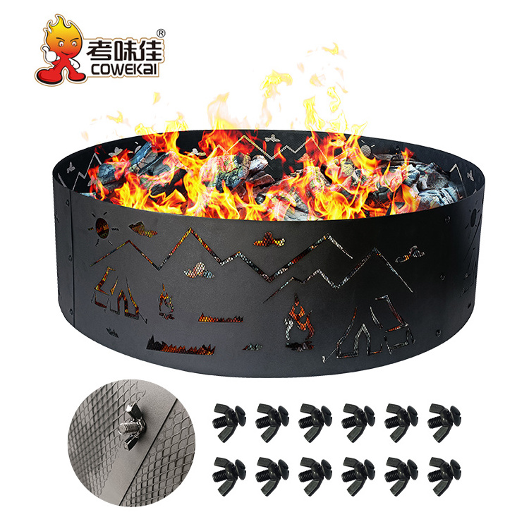 Customized Design Outdoor Camping Portable Stainless Steel Fire Pits 36 Inch Steel Fire Pit Ring With Favorable Price