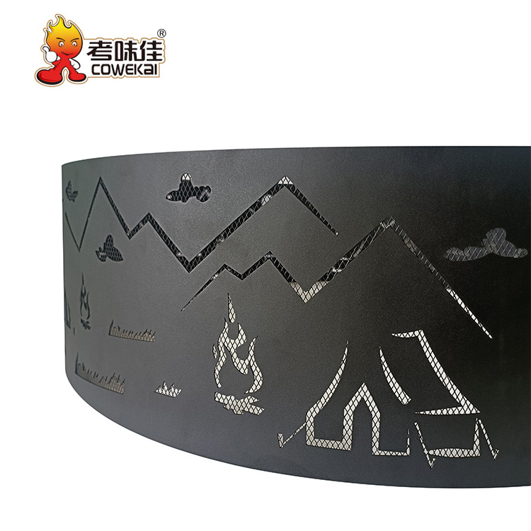 Customized Design Outdoor Camping Portable Stainless Steel Fire Pits 36 Inch Steel Fire Pit Ring With Favorable Price