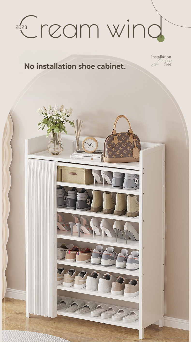 Factory supply Shoe Rack Plastic Shoe Storage Organizer solid Storage Shelf for entryway Closet