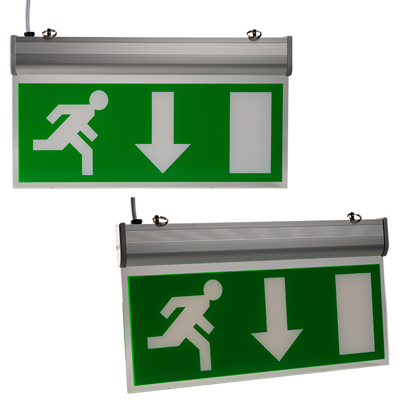 Hot Selling 3H Emergency Time Customized Letter Color Emergency Light Exit Sign