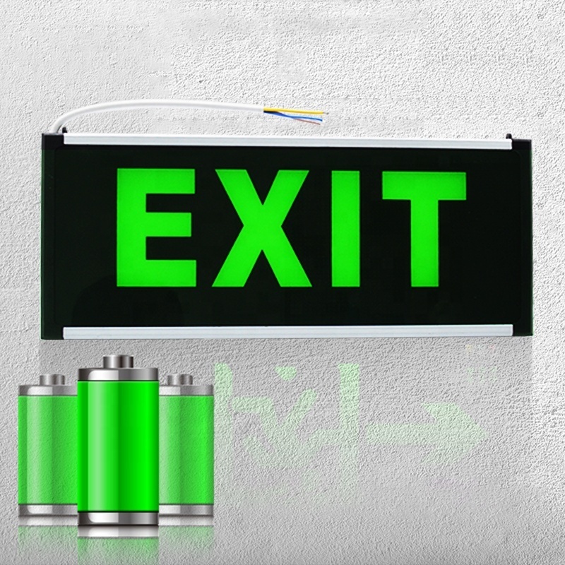 professional design exit light with battery Wall Mounted  emergency light exit