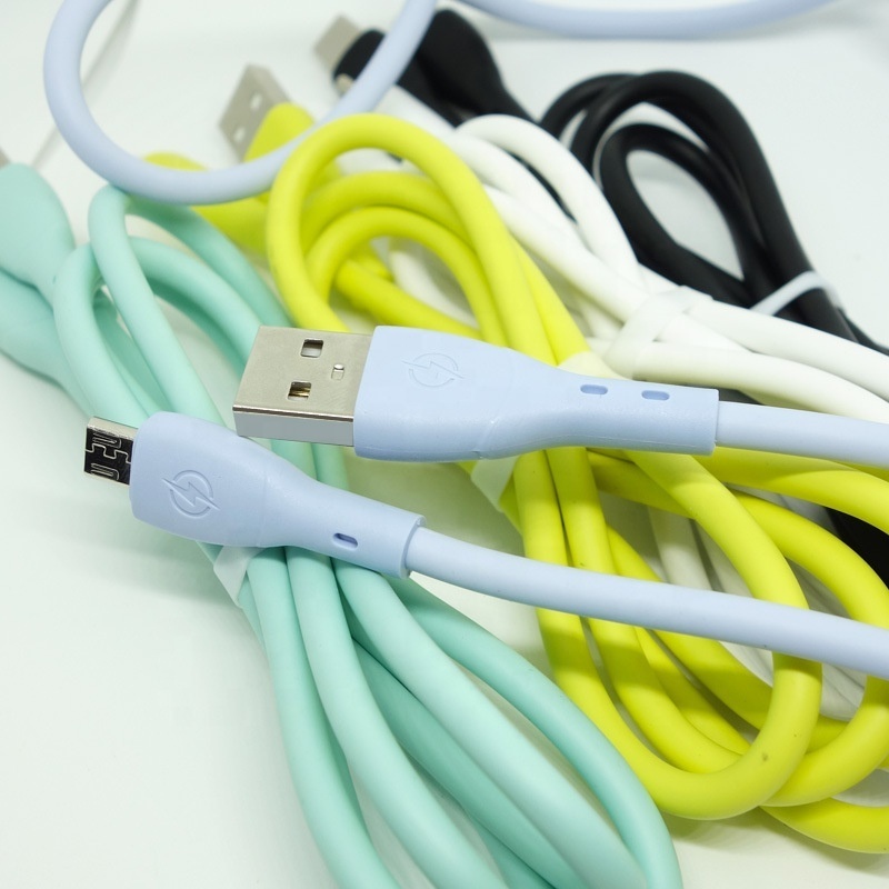 USB Cable 3A Fast Charging Cable TEP silicone USB Type C Charger fireproof Micro USB Cable quick Charger Android cord soft