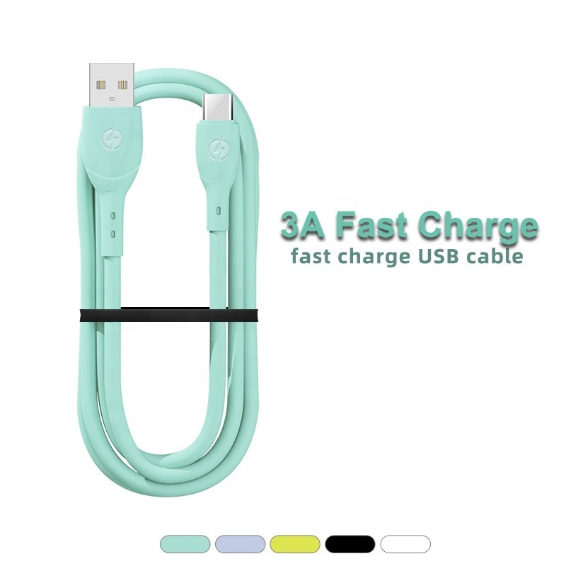 USB Cable 3A Fast Charging Cable TEP silicone USB Type C Charger fireproof Micro USB Cable quick Charger Android cord soft