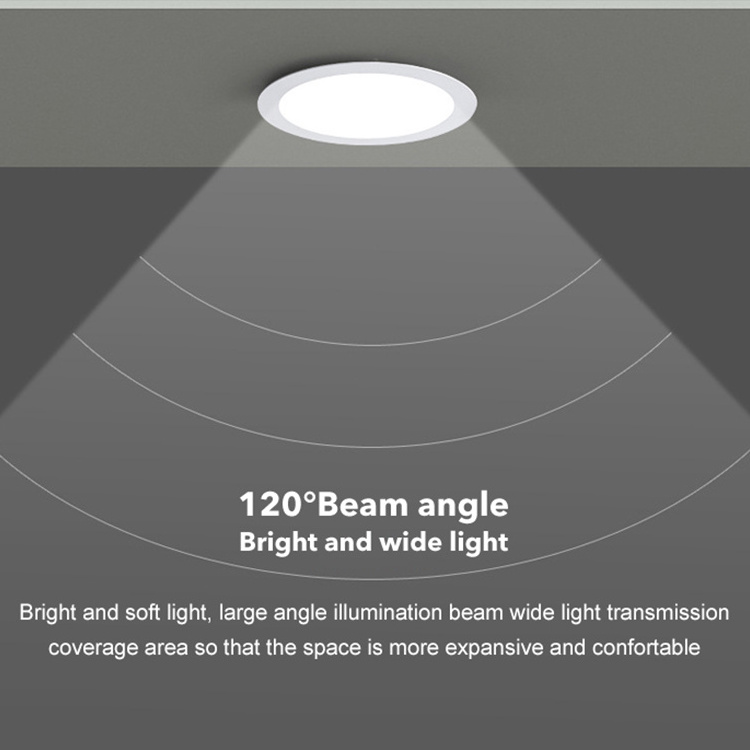 LOSO Ultra Thin Aluminum Square Round 3W 6W 9W 10W 12W 15W 18W 20W 24W Recessed Ceiling LED Panel Light