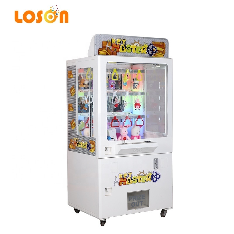 Earn money coin operated 15 holes stacker arcade kit mini shoe claw golden vending key master game machine with bill acceptor