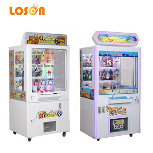 Earn money coin operated 15 holes stacker arcade kit mini shoe claw golden vending key master game machine with bill acceptor