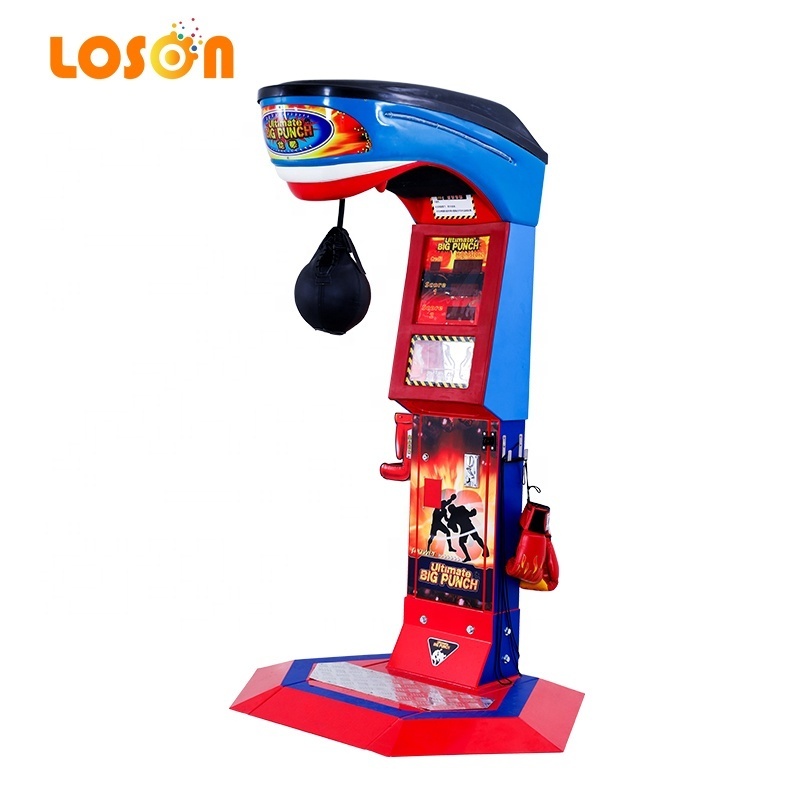 Coin operated arcade card payment punching bag kick matching vending training electronic boxing gaming machine price