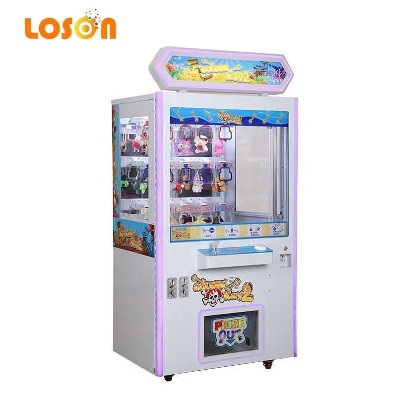 Earn money coin operated 15 holes stacker arcade kit mini shoe claw golden vending key master game machine with bill acceptor