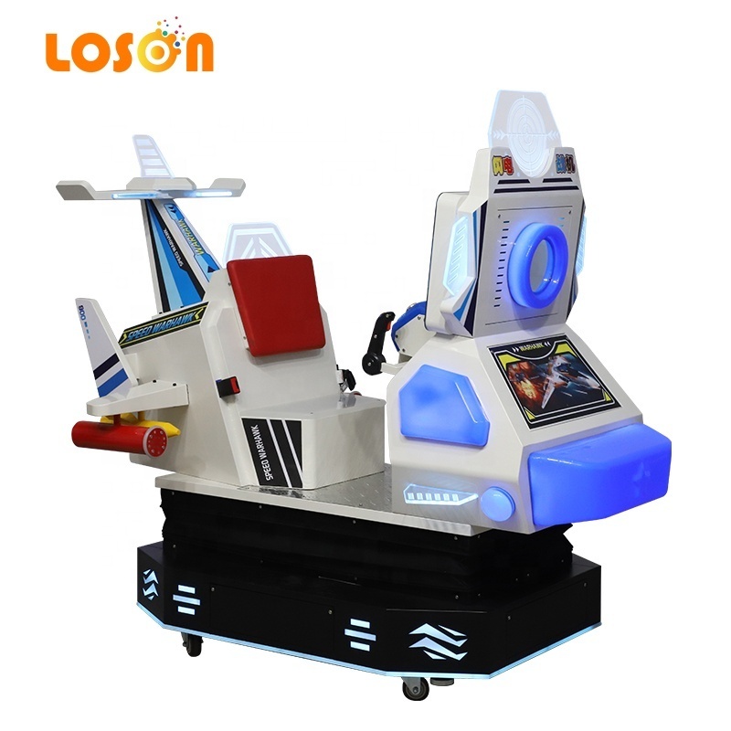 Amusement Park Children's Gun Shooting Simulator Aircraft Kids Ride on Arcade Machine Coin Operated Games