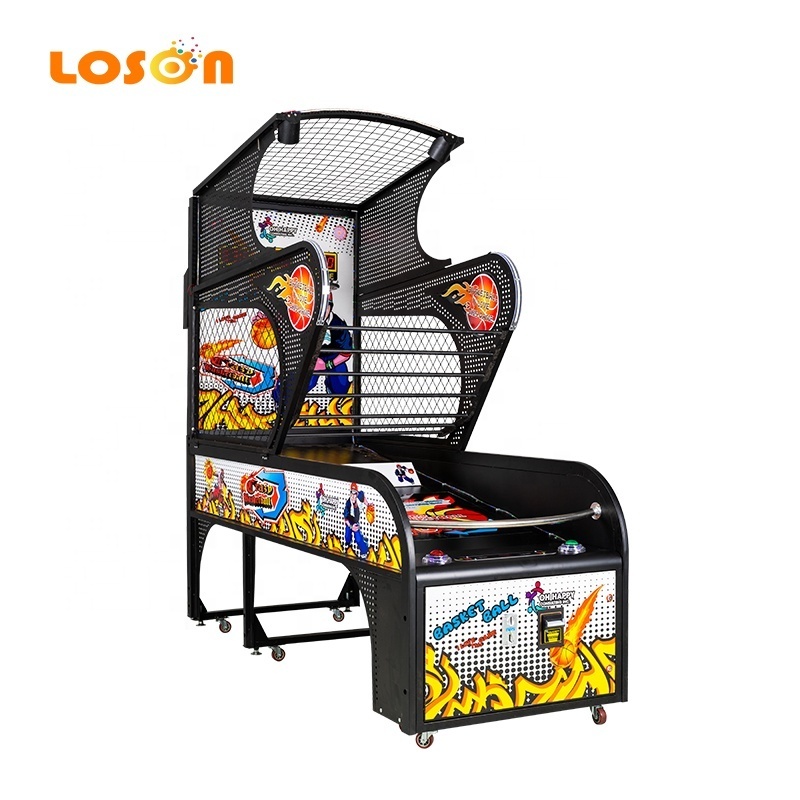 Automatic electronic street hoops carnival buy coin operated shooting basketball skill game arcade machine