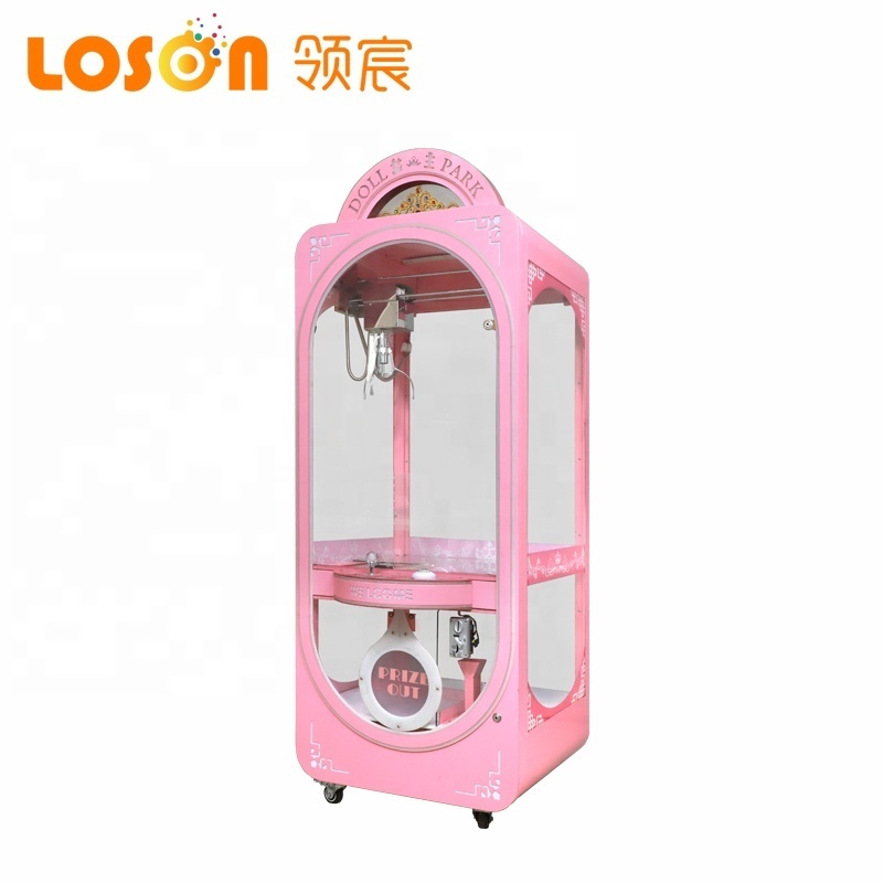 indoor custom arcade products bill acceptor crane claw machine plush toys plush coin operated games