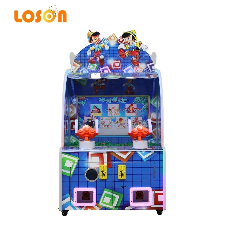 High Quality Happy Kids Ticket Prize Redemption Water Shooting Arcade Machine Video Game for Amusement Center