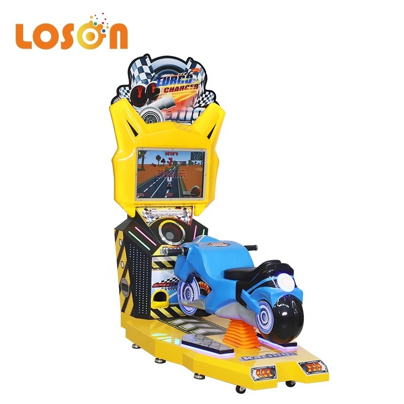 happy coin operated  ride racing simulator children's 3d video bike 2 motorcycle arcade gaming machines