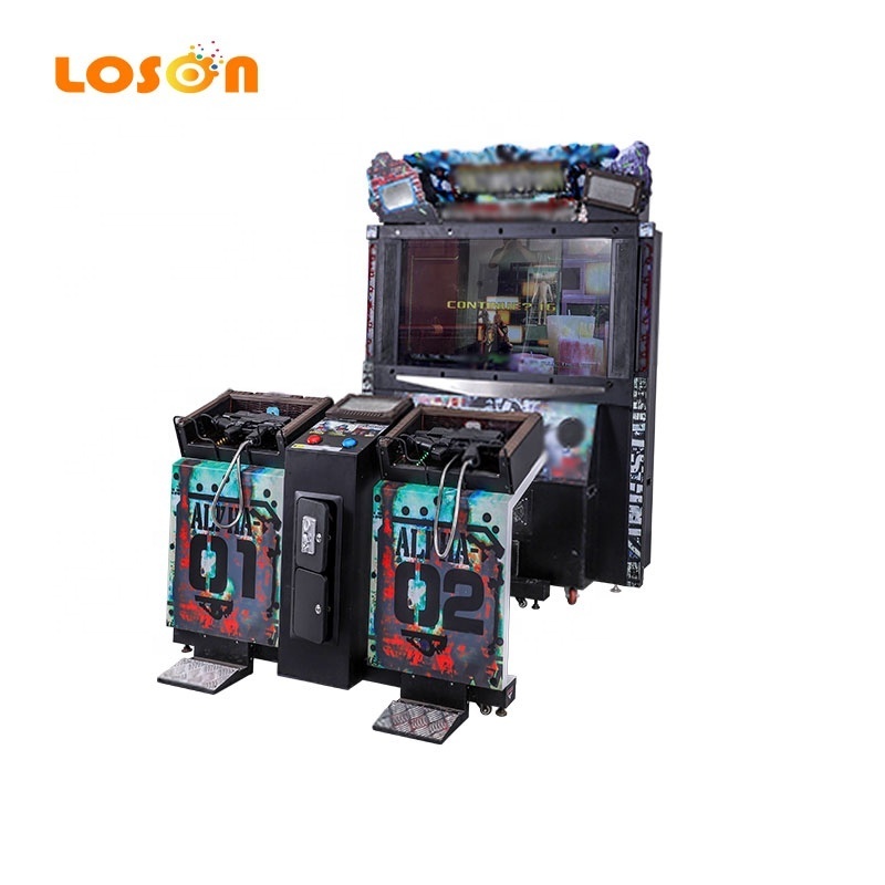 Time Crisis 4 5 Two Person Electronic Game Gun Arcade Shooting Simulator Amusement Machine for Sale