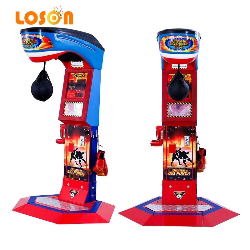 Coin operated arcade card payment punching bag kick matching vending training electronic boxing gaming machine price