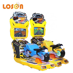 happy coin operated  ride racing simulator children's 3d video bike 2 motorcycle arcade gaming machines