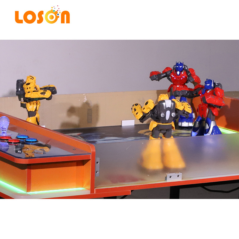 High Quality children Coin Operated Mini Arcade double players Amusement park Air Robot fighting game machine