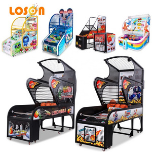 Automatic electronic street hoops carnival buy coin operated shooting basketball skill game arcade machine