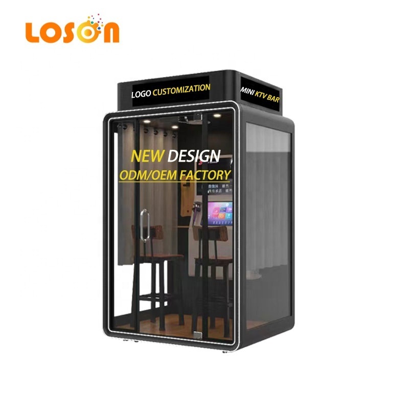 New Design Cabinet Singing Video Music Coin Operated Electronic Ktv Room Jukebox Mini Karaoke Booth Game Machine