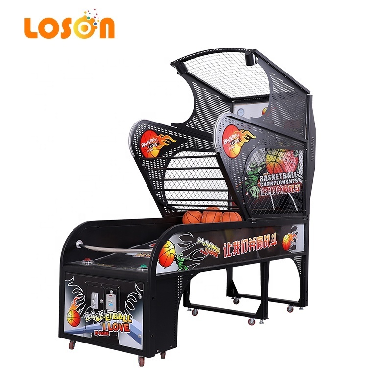 Automatic electronic street hoops carnival buy coin operated shooting basketball skill game arcade machine