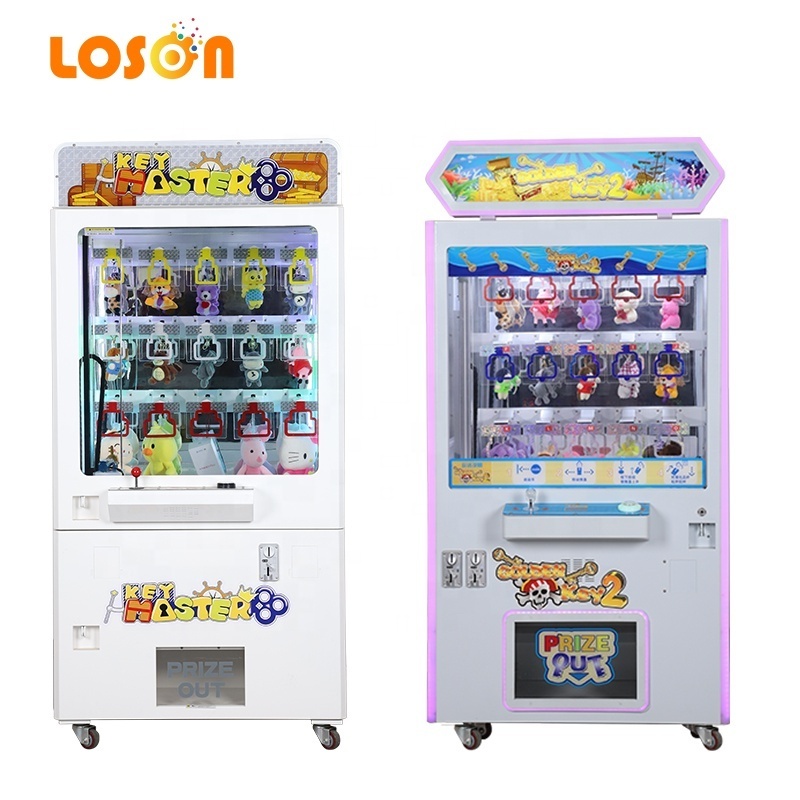 Earn money coin operated 15 holes stacker arcade kit mini shoe claw golden vending key master game machine with bill acceptor