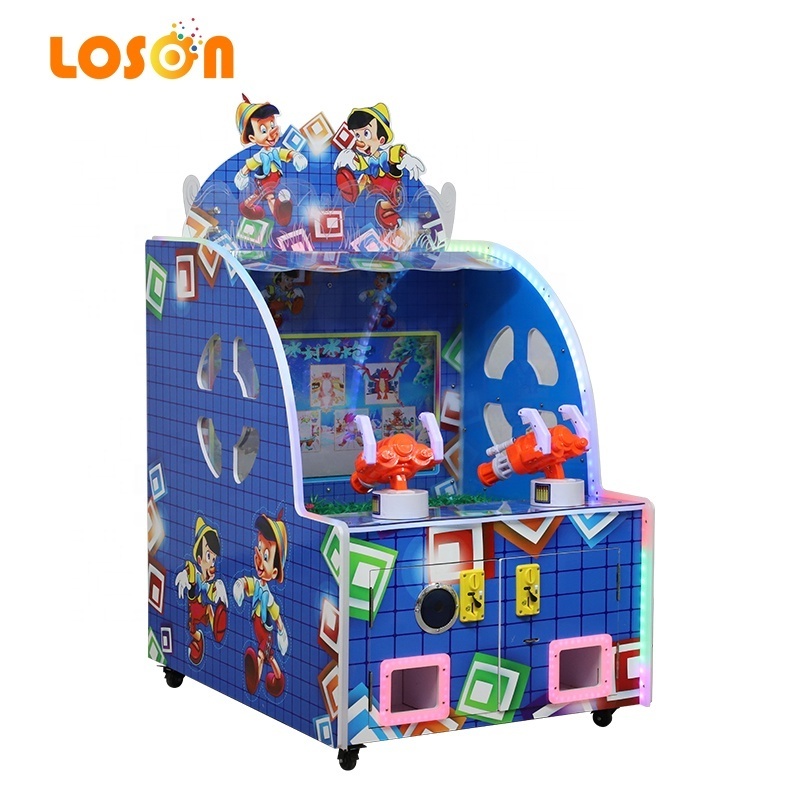 High Quality Happy Kids Ticket Prize Redemption Water Shooting Arcade Machine Video Game for Amusement Center