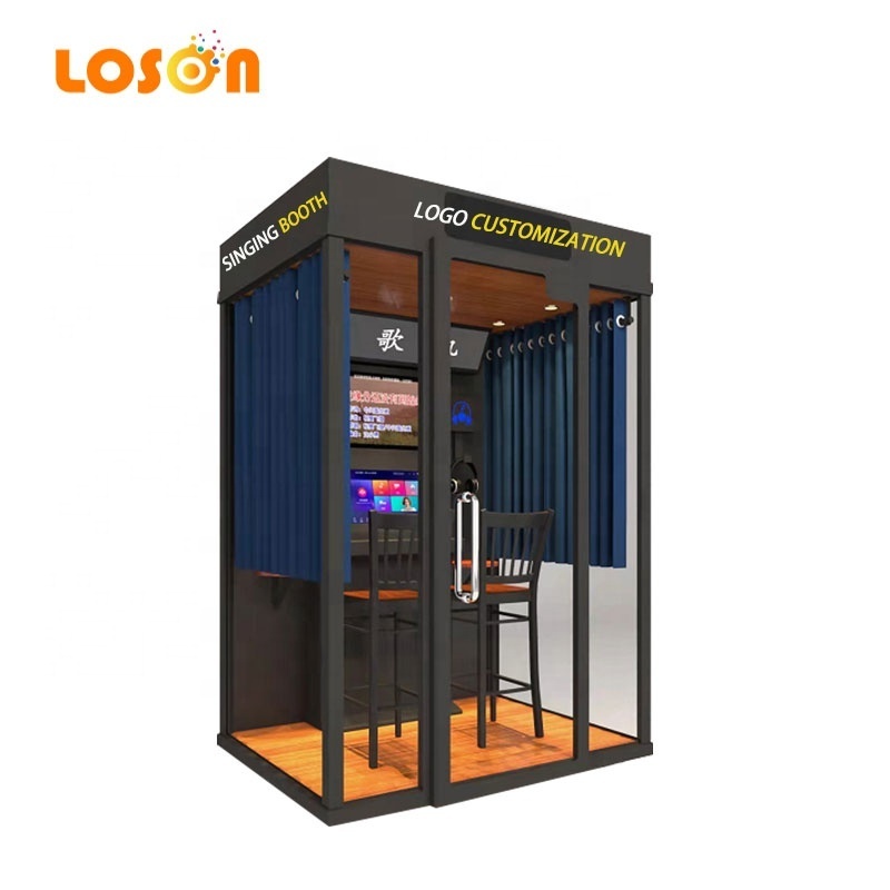 New Design Cabinet Singing Video Music Coin Operated Electronic Ktv Room Jukebox Mini Karaoke Booth Game Machine