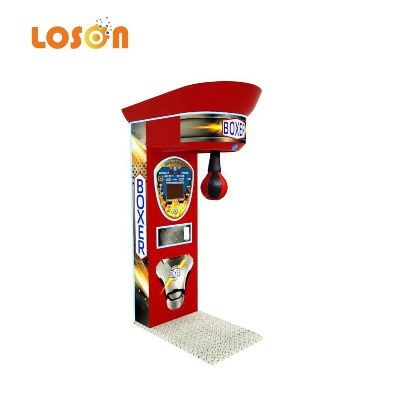 New kickboxer Coin operated kick electronic training vending arcade game  bag punching machines  boxing for entertainment center