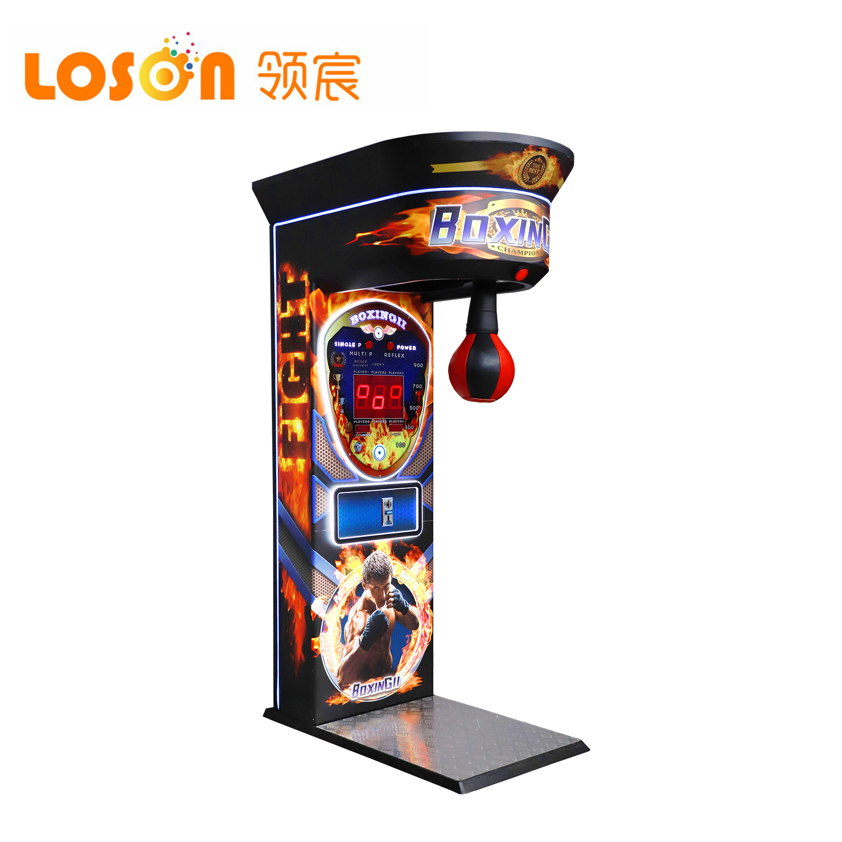 ultimate electric indoor amusement sport punching force pad training boxing coin operated arcade game machines