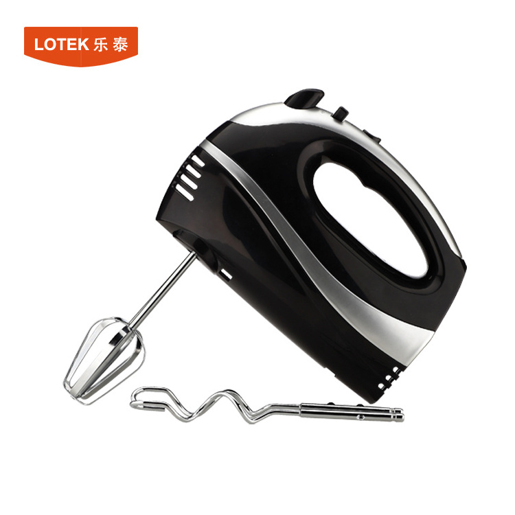 household 2 s/s beaters electric manual hand mixer with dough hooks flat beater