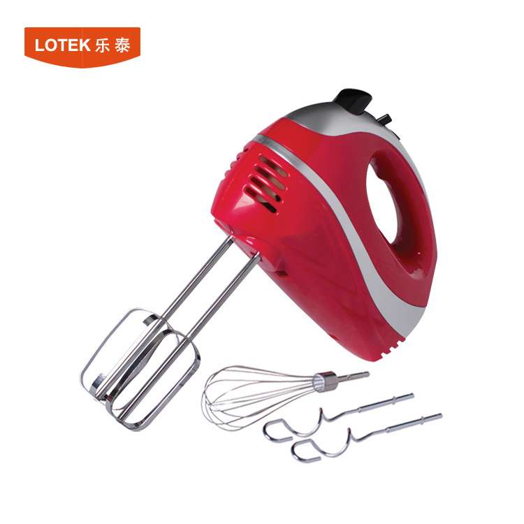 household 2 s/s beaters electric manual hand mixer with dough hooks flat beater