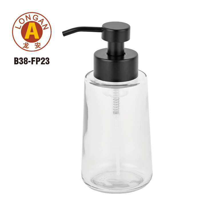 Hot Selling Wholesale Modern Style Glass Soap Dispenser With 304 Rust Proof Stainless Steel Soap Pump Soap Dispenser