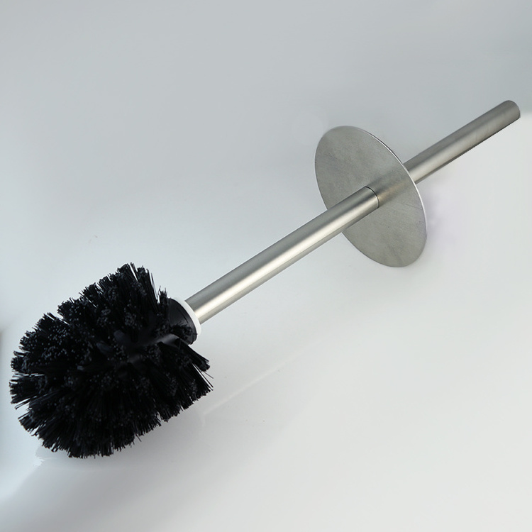 Home Use Stain Steel Long hand Toilet Brush With Holder Easy Clean Toilet Brush for Bathroom Cleaning