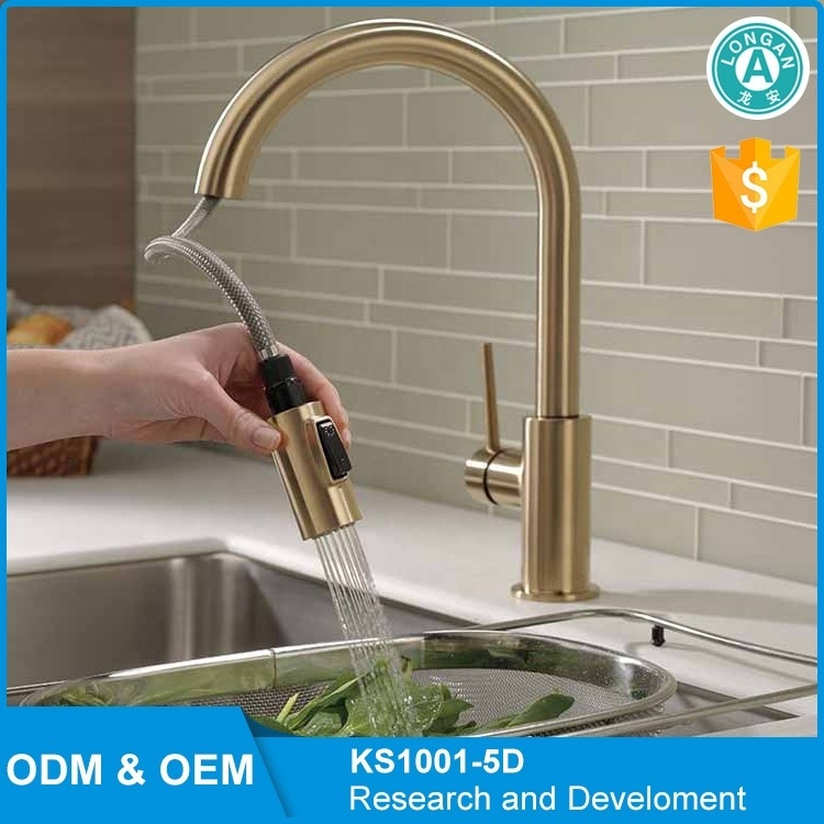 304 Stainless Steel Brushed Oil Rubbed Bronze Kitchen Faucets