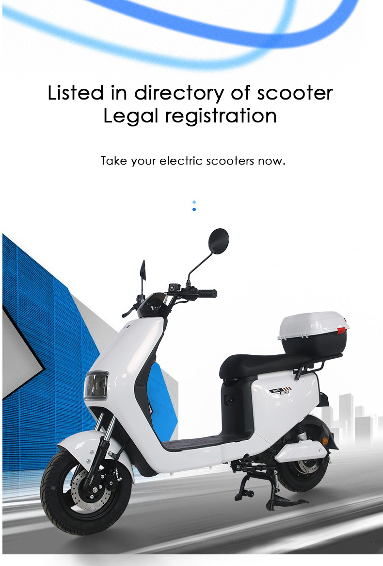 Clearance Electric Moped China Wholesale Legal Street Electric Motorbike 2000w Delivery Scooter Electric Motorcycle