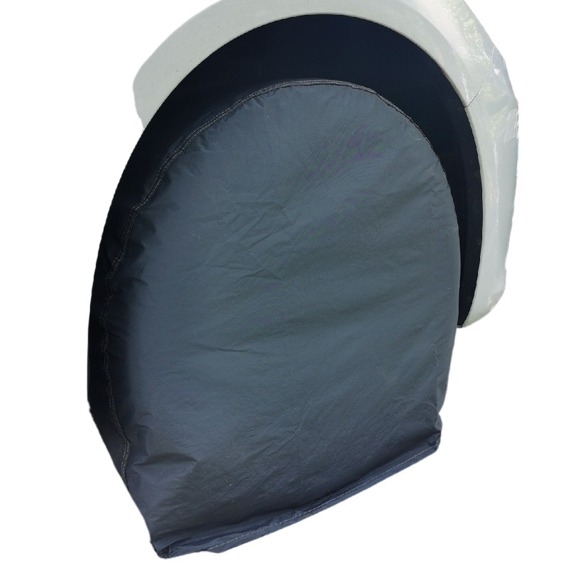 250gsm PVC and Cotton material 100% waterproof UV protection  Tire Cover for RV wheels