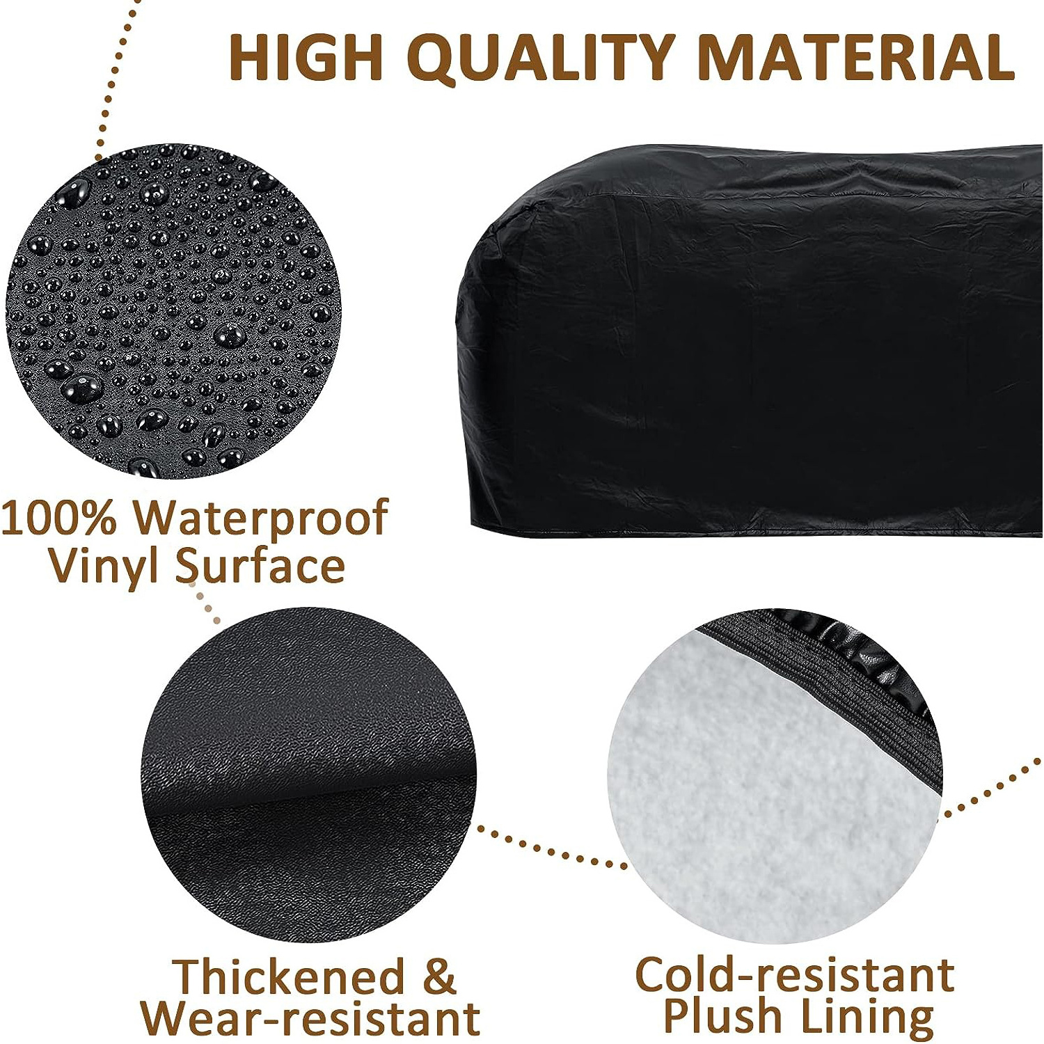 280gsm  Vinyl Cotton High Quality  Double Dual Axle Trailer Camper RV Tire Covers Car Tire Cover