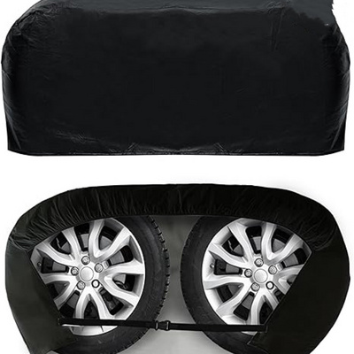 High Quality RV Tire Cover 280gsm Waterproof Car Wheel Cover UV Protection RV Waterproof Double Tire Cover