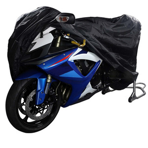 Motorcycle E-Bike Cover Full Black Waterproof Outdoor Rain Dust UV Protector Motorbike Cover