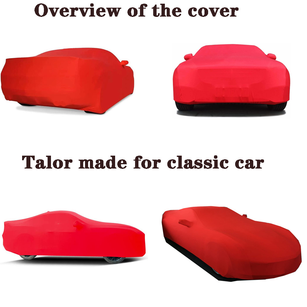 Washable Anti-wrinkle Custom Logo Dustproof Full Car Cover Soft Stretch Elastic Indoor Car Cover