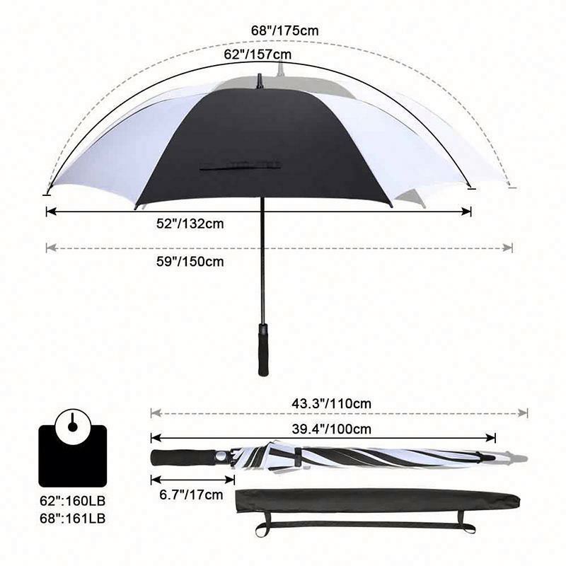 Extra Lomng Promotional Plaid Golf Umbrella