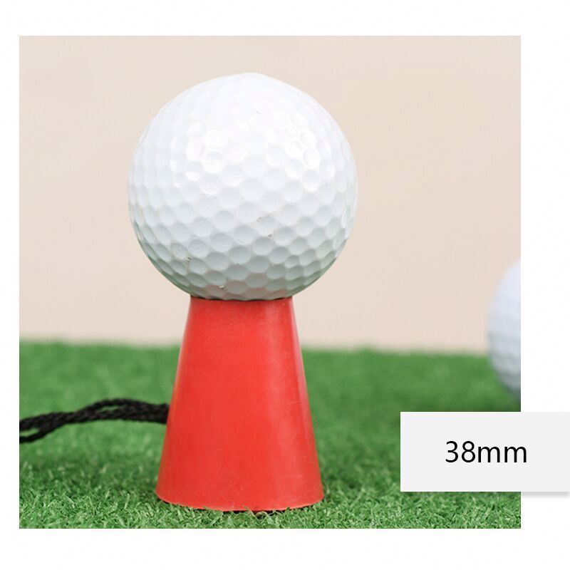 4 Pieces Rubber Golf Winter Tee With Rope for Golf Sports