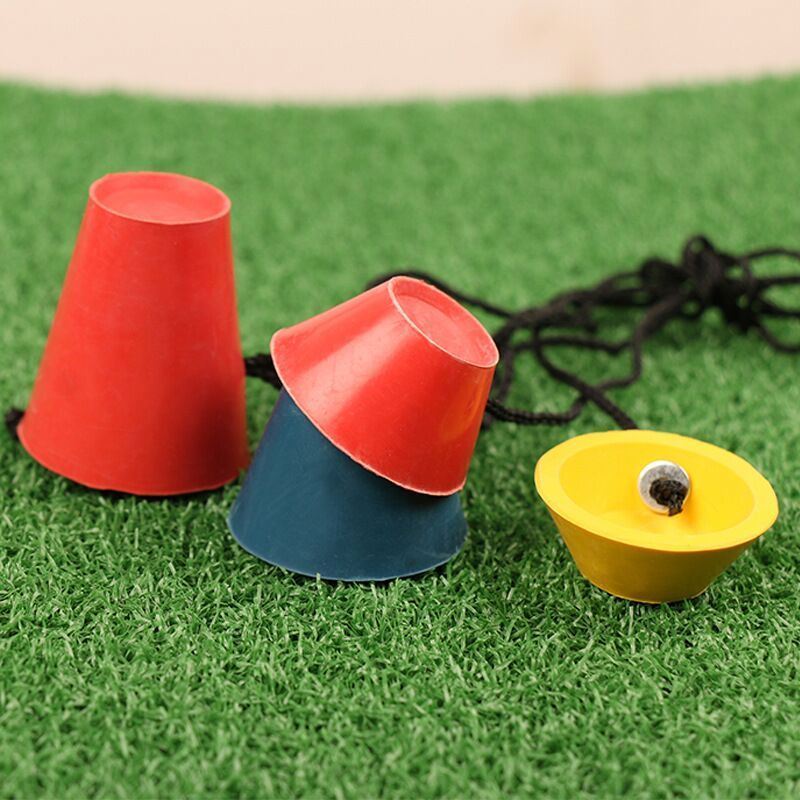 4 Pieces Rubber Golf Winter Tee With Rope for Golf Sports